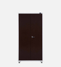 Olymipia Metal 2 Door Wardrobe in Brown & White Finish
