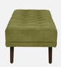 Olympia Fabric Bench in Olive Green Colour