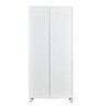 Olympus 2 Door Almirah in Voilet & White Colour