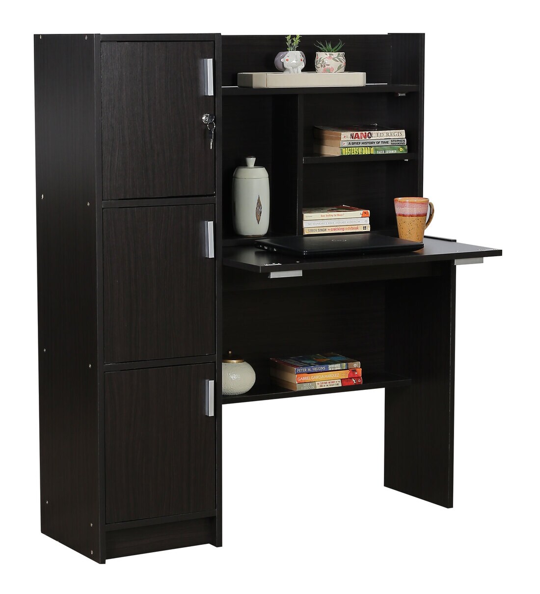 Buy Omura Hutch Table With In Wenge Finish By Mintwud Online Hutch Desks Study