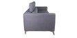 Omega Fabric 3 Seater Sofa In Grey Colour With Adjustable Headrest