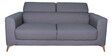 Omega Fabric 3 Seater Sofa In Grey Colour With Adjustable Headrest