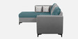 Omega Fabric RHS Section Sofa In Royal Grey & Blue Colour