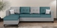 Omega Fabric RHS Section Sofa In Royal Grey & Blue Colour