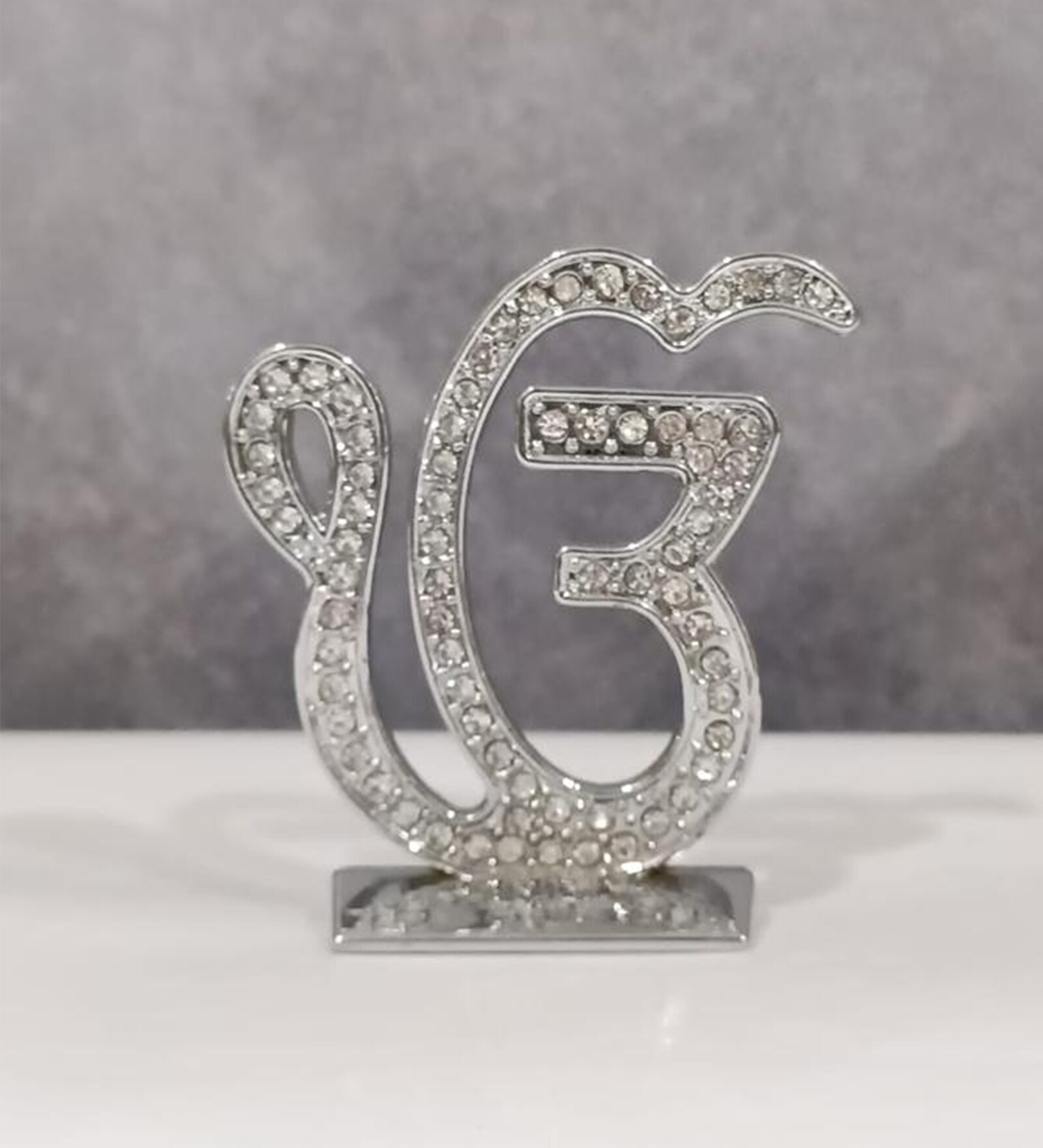 OM Silver Metal Religious Symbol