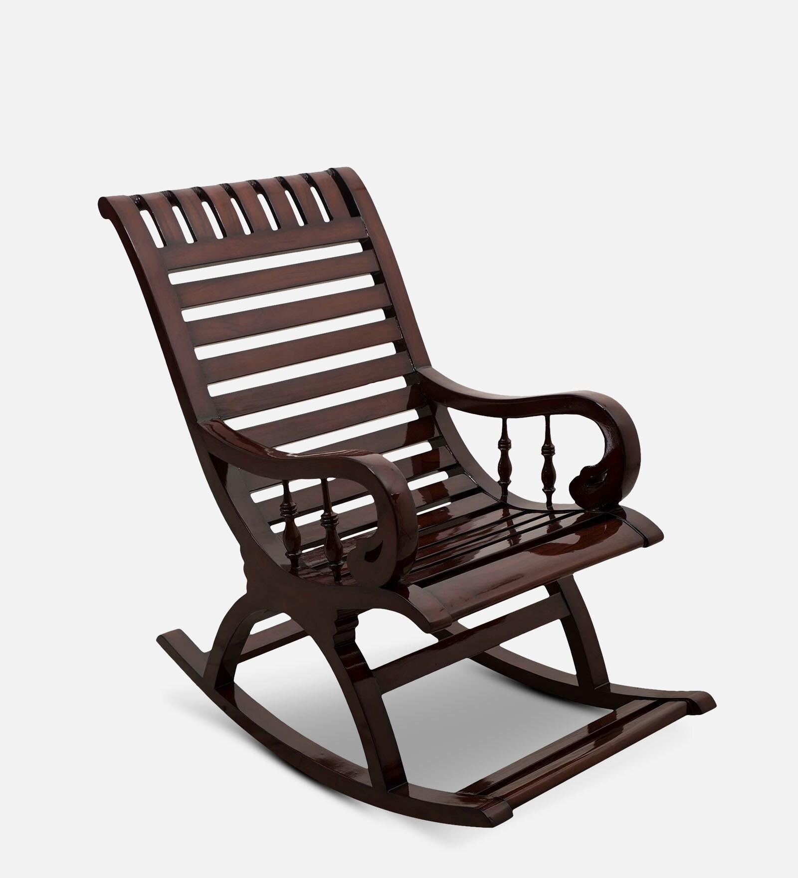 Omaha Rocking Chair in Brown Colour