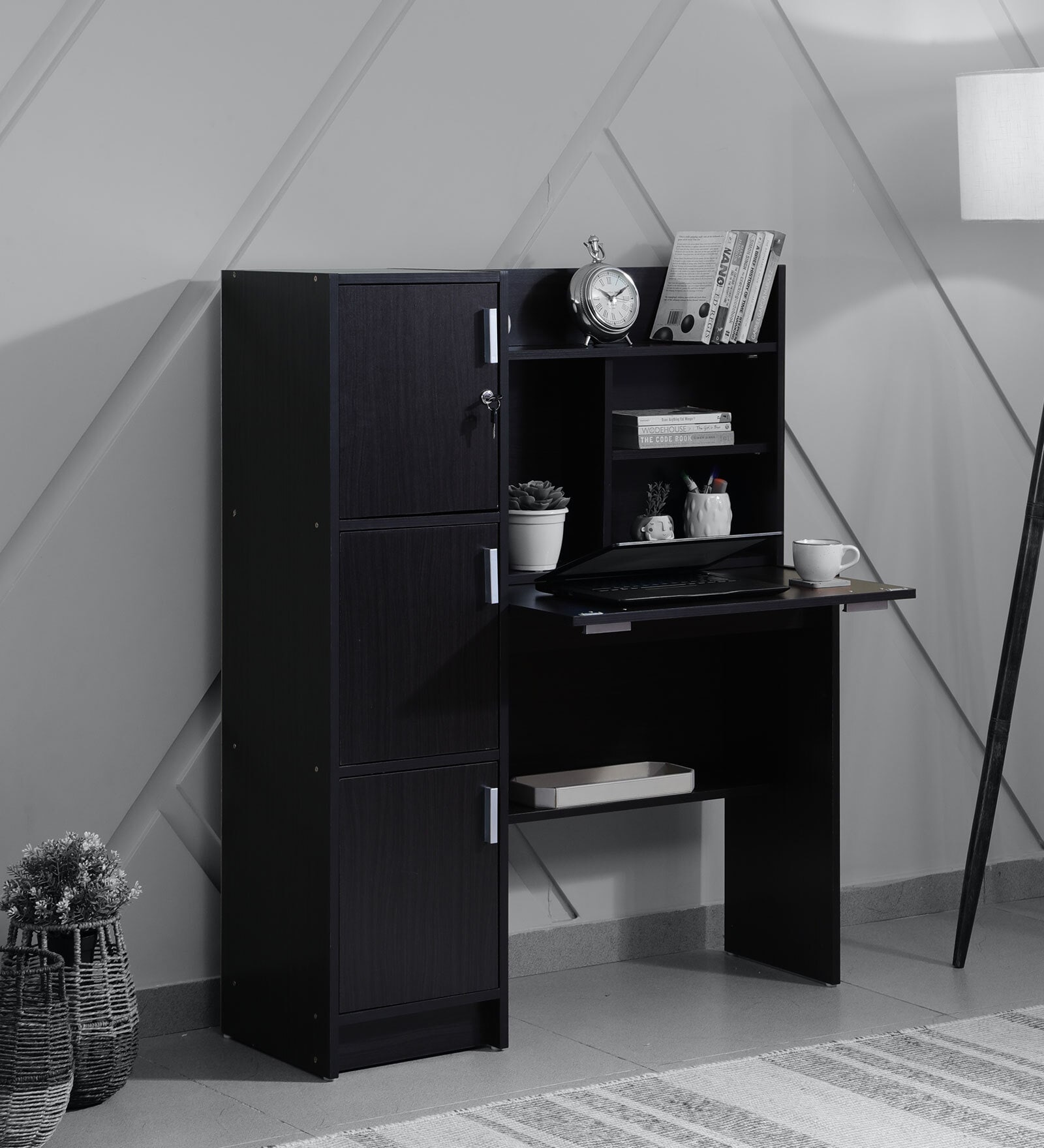 Buy Omura Hutch Desk in Wenge Finish at 27 OFF by Mintwud from Pepperfry Pepperfry