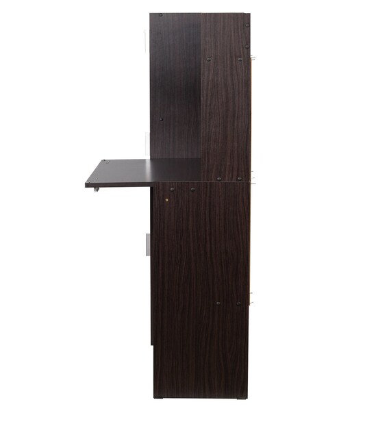 Buy Omura Study Table with in Dark Brown Finish by Mintwud