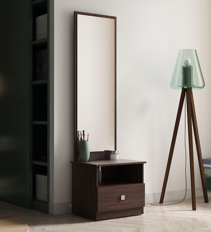 Buy Omega Dressing Table in Choco Walnut Finish by A GLOBIA CREATIONS ...