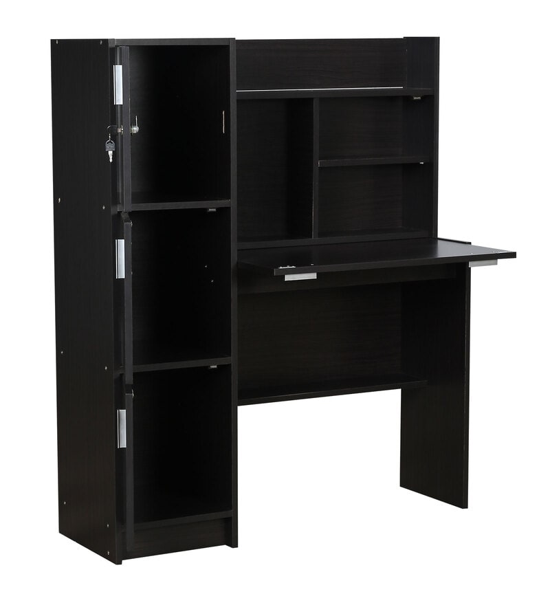 Buy Omura Hutch Table With In Wenge Finish By Mintwud Online Hutch Desks Study