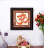 Om Frame Saffron MDF Religious Frame