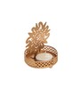 Om Gold Metal Table Tea Light Holder