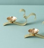 Om Inspired Gold Diyas Set of 2