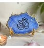 OM Metal Holder with Blue Agate