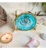 OM Metal Holder with Green Agate