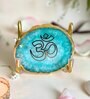 OM Metal Holder with Green Agate