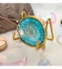 OM Metal Holder with Green Agate