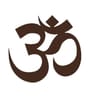 Om Symbol Medium Brown Engineered Wood Wall Art With LED Light