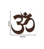 Om Symbol Medium Brown Engineered Wood Wall Art With LED Light