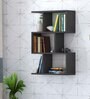 Omega Engineered Wood Wall Shelf In Brown 