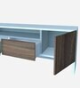Omega TV Console for TVs in White & Walnut Finish for TVs up to 55"