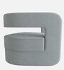 Omi Velvet Lounge Chair in Cool Grey Colour