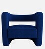 Omi Velvet Lounge Chair in Midnight Blue Colour