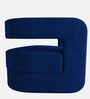 Omi Velvet Lounge Chair in Midnight Blue Colour