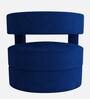 Omi Velvet Lounge Chair in Midnight Blue Colour