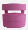 Omi Velvet Lounge Chair in Pink Colour Omi Velvet Lounge Chair in Pink Colour