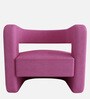Omi Velvet Lounge Chair in Pink Colour Omi Velvet Lounge Chair in Pink Colour