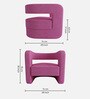 Omi Velvet Lounge Chair in Pink Colour Omi Velvet Lounge Chair in Pink Colour