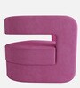 Omi Velvet Lounge Chair in Pink Colour Omi Velvet Lounge Chair in Pink Colour