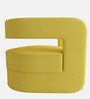 Omi Velvet Lounge Chair in Yellow Colour Omi Velvet Lounge Chair in Yellow Colour