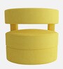 Omi Velvet Lounge Chair in Yellow Colour Omi Velvet Lounge Chair in Yellow Colour