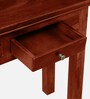Omsk Sheesham Wood Console Table In Honey Oak Finish