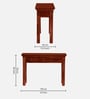 Omsk Sheesham Wood Console Table In Honey Oak Finish
