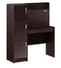 Omura Hutch Desk in Dark Brown Finish