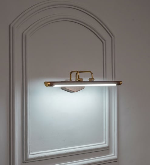 Onno 3 Colour Led Adjustable Swivel Picture Light In Brass Finish