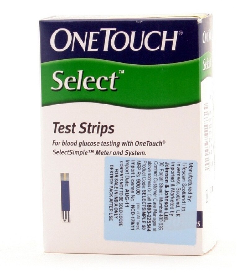 Buy Select Simple Test Strips(50 Test Strips) Online Sugar