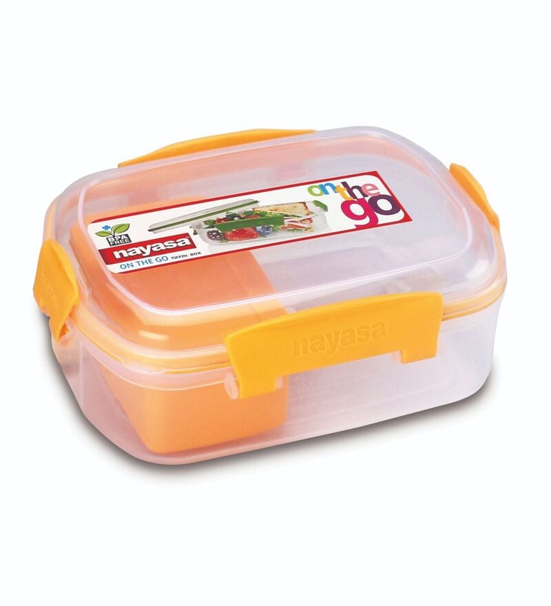 Buy On the GO 650ml Airtight Plastic Lunchbox (with Spoon & Fork) by ...