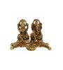 Goddess Laxmi Ganesh Gold Aluminium Diya