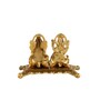 Goddess Laxmi Ganesh Gold Aluminium Diya