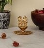 Goddess Laxmi Ganesh Gold Aluminium Diya