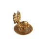 Goddess Laxmi Ganesh Gold Aluminium Diya