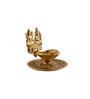 Goddess Laxmi Ganesh Gold Aluminium Diya