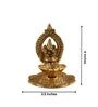 Lord Ganesha Gold Aluminium Diya