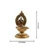 Lord Ganesha Gold Aluminium Diya