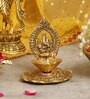 Lord Ganesha Gold Aluminium Diya