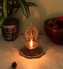 Lord Ganesha Gold Aluminium Diya